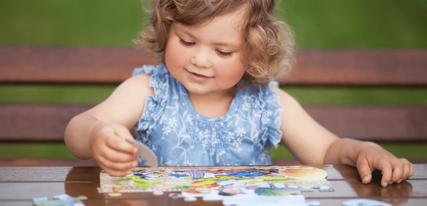 The puzzle: educational game to encourage language development in toddlers